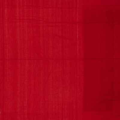 Maroon Handwoven Orissa Cotton Saree With Tie & Dye Stripes