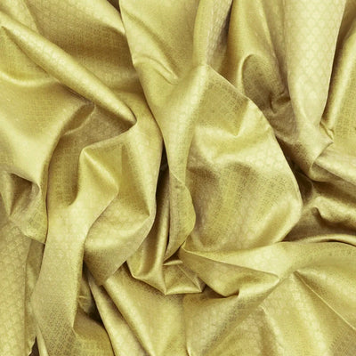 Light Green Handloom Kanchipuram Silk Saree With Floral Motifs