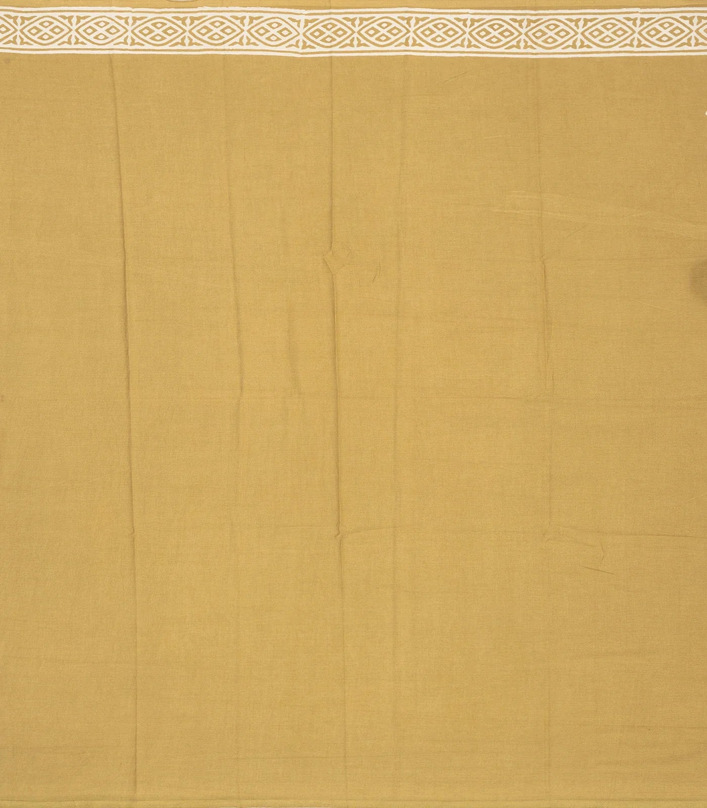 Beige Woven Jaipur Cotton Saree With Printed Floral Motifs