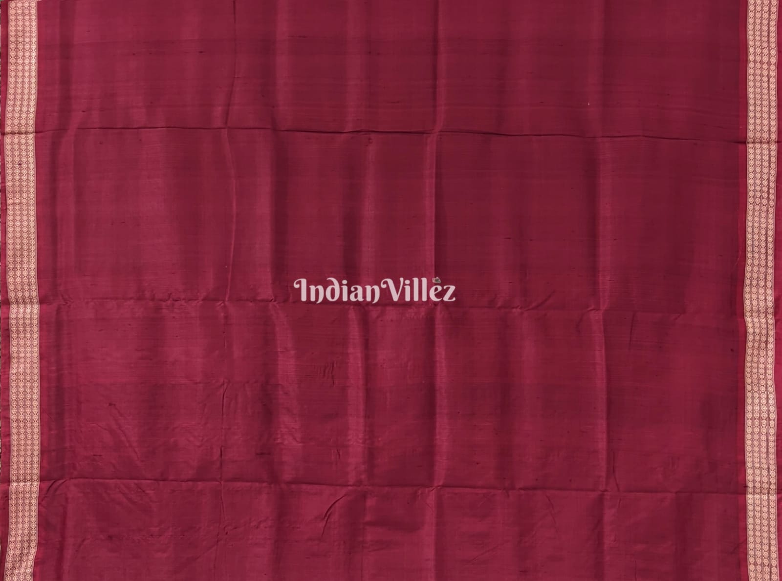 Maroon Odisha Handloom Khandua Silk Saree