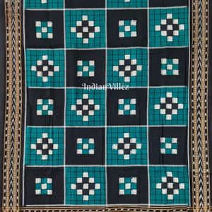 Black Bottle Green Pasapali Cotton Dupatta