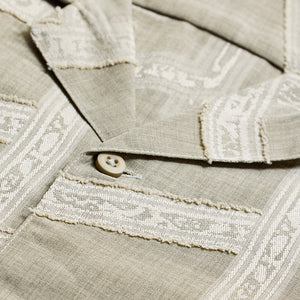 Sage Geometric Box Fit Shirt
