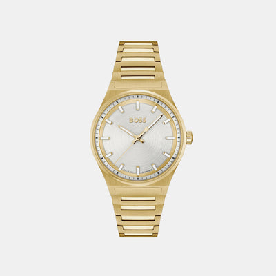 Candor Women Quartz Silver Dial Analog Stainless Steel Watch 1502738