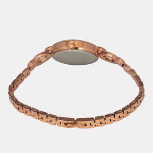 Fria Women Quartz Rose Gold Dial Analog Brass Watch TWEL18103