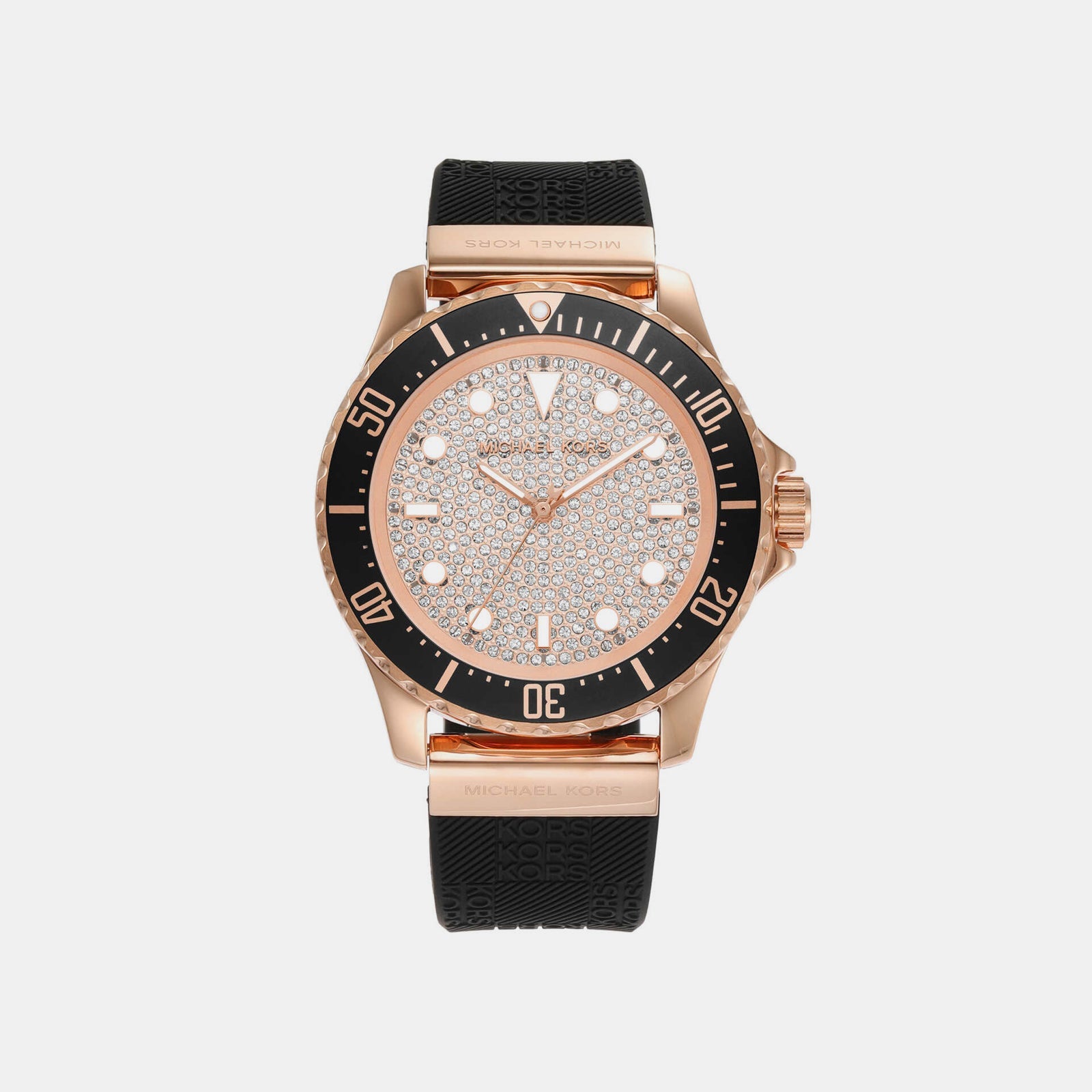 Everest Women Quartz Rose Gold Dial Analog Silicone Watch MK7358