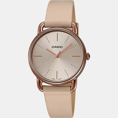 Enticer Women Quartz Rose Gold Dial Analog Leather Watch A1797