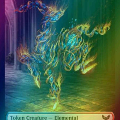Avatar Token (01) // Elemental Token (02) [Strixhaven School of Mages Tokens] [Foil]