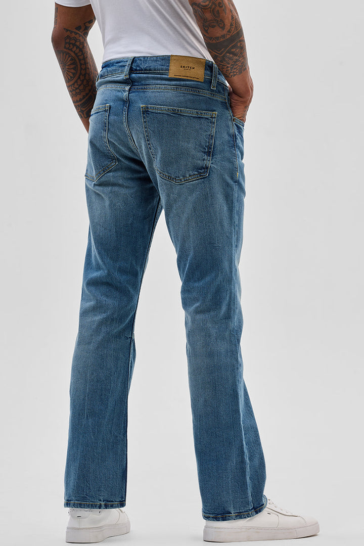 Blue Bootcut Jeans