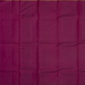 Dusty Pink Handloom Kanchipuram Silk Saree With Contrast Zari Border