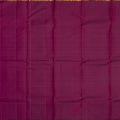 Dusty Pink Handloom Kanchipuram Silk Saree With Contrast Zari Border