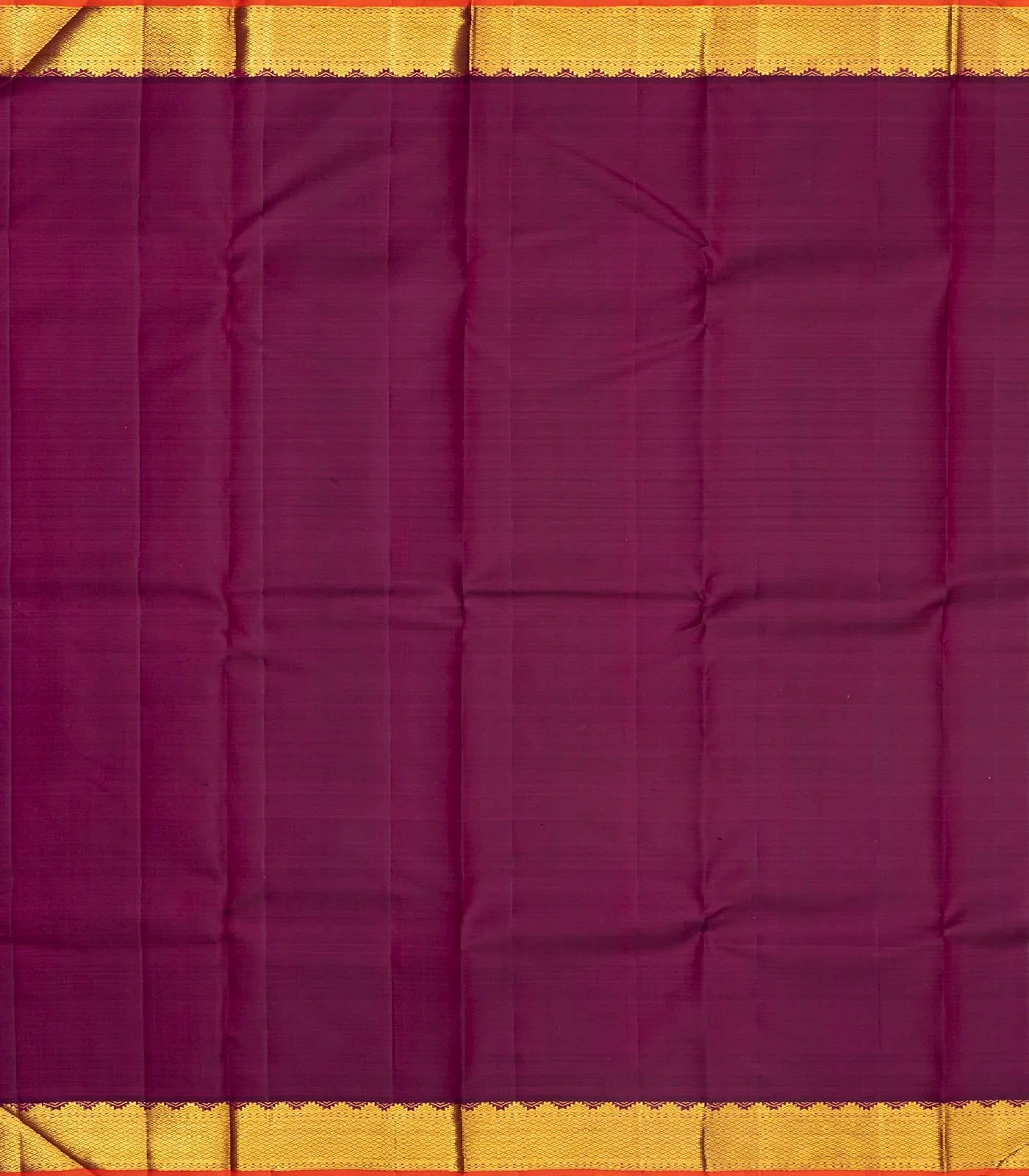 Dusty Pink Handloom Kanchipuram Silk Saree With Contrast Zari Border