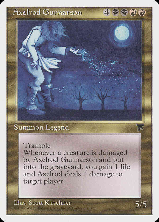 Axelrod Gunnarson - Japanese [72] [Japanese Chronicles] [Non-Foil]