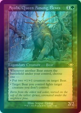 Ayula, Queen Among Bears [19] [Retro Frame] [Modern Horizons 1 Timeshifts] [Etched Foil]