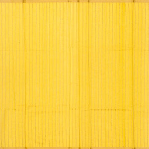 Yellow Handloom Banarasi Silk Cotton Saree With Floral Buttas