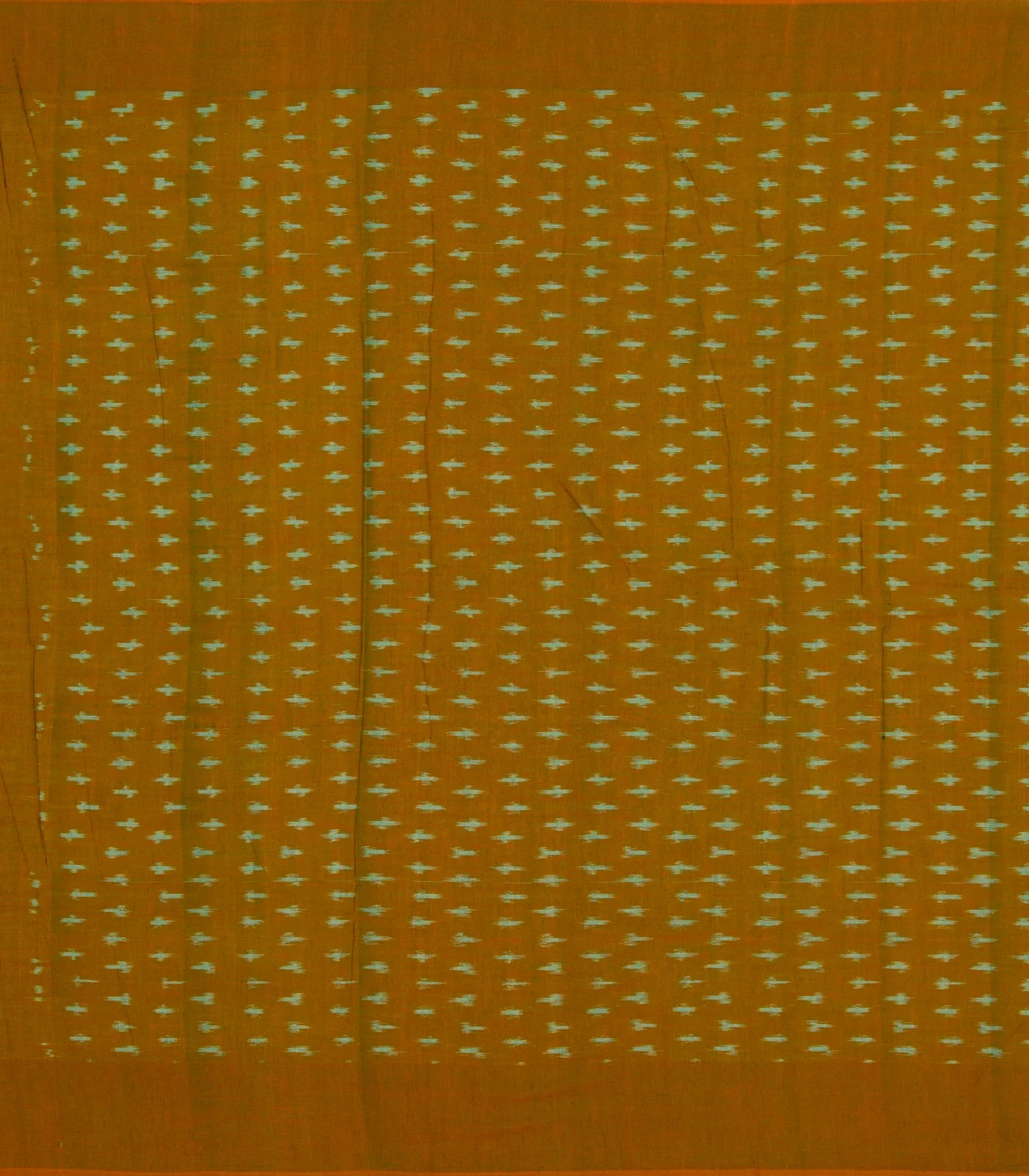 Bottle Green Handloom Orissa Cotton Saree With Tie & Dye Motifs