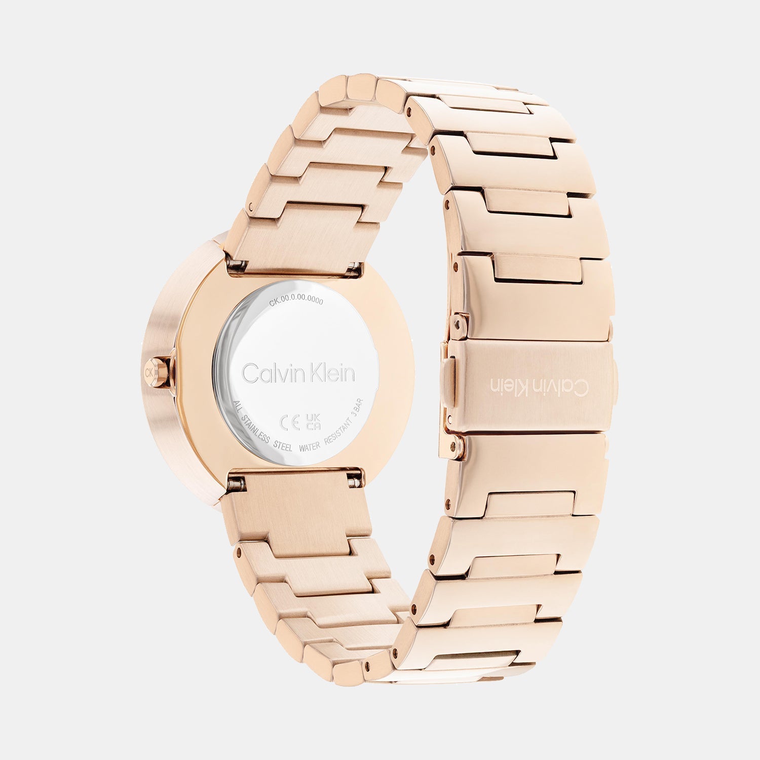 Ck Eccentric Unisex Quartz Rose Gold Dial Analog Stainless Steel Watch 25200291