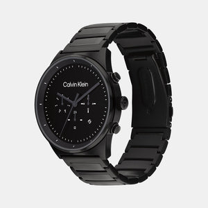 Ck Impressive Men Quartz Black Dial Chronograph Stainless Steel Watch 25200295