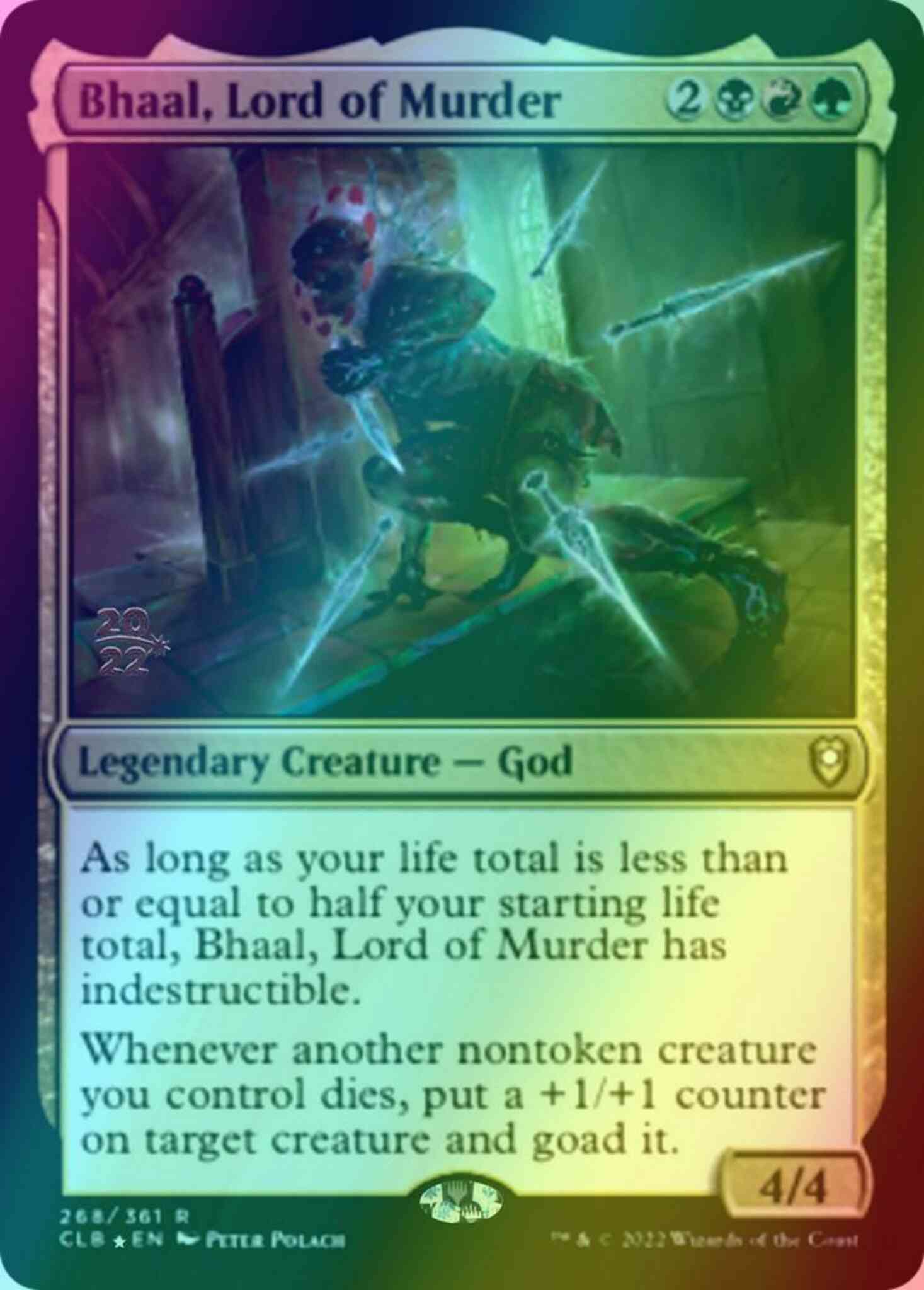 Bhaal, Lord of Murder [268s] [Prerelease] [Commander Legends: Battle for Baldur's Gate: Promos] [Foil]