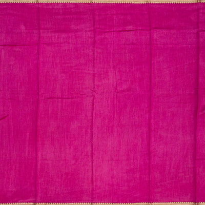 Brown Woven Chiniya Silk Saree Digital Printed With Floral Motifs