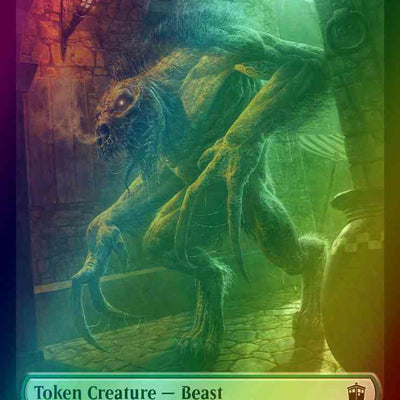 Beast Token (17) // Human Rogue Token (13) [Universes Beyond: Doctor Who: Tokens] [Foil]