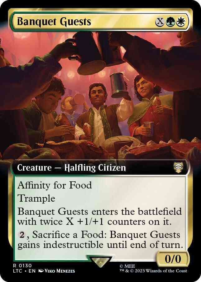 Banquet Guests [130] [Extended Art] [The Lord of the Rings: Tales of Middle-earth: Commander] [Non-Foil]