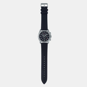 Enticer Men Quartz Black Dial Chronograph Leather Watch A2149