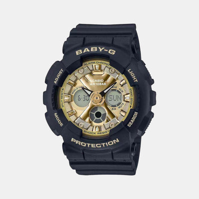 Baby-G Women Quartz Gold Dial Analog-Digital Resin Watch BX179
