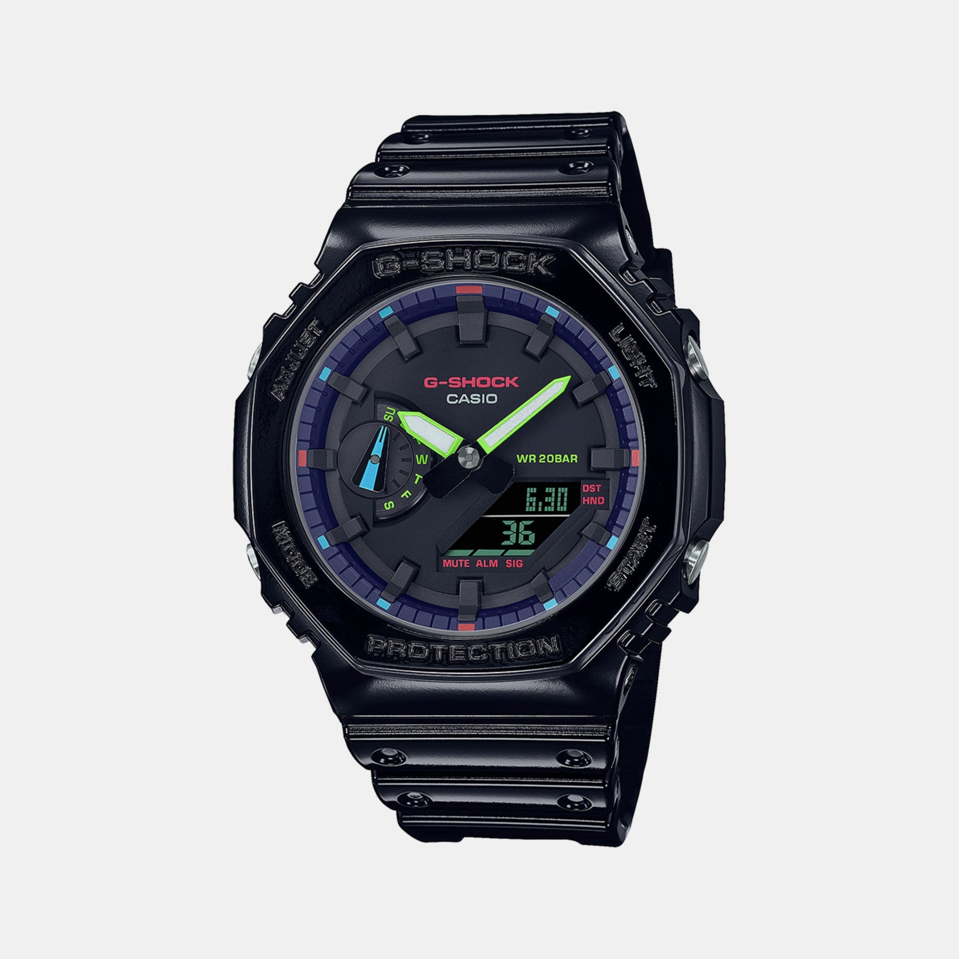 G-Shock Men Quartz Black Dial Analog-Digital Resin Watch G1367
