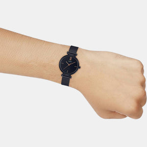 Enticer Women Quartz Black Dial Analog Stainless Steel Watch A2126