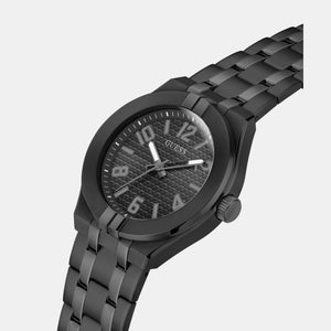 Escape Men Quartz Black Dial Analog Stainless Steel Watch GW0661G3