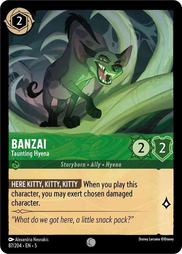 Banzai - Taunting Hyena - 87/204 [Shimmering Skies] [Non-Foil]