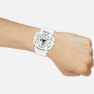 Baby-G Women Quartz White Dial Analog-Digital Resin Watch B176