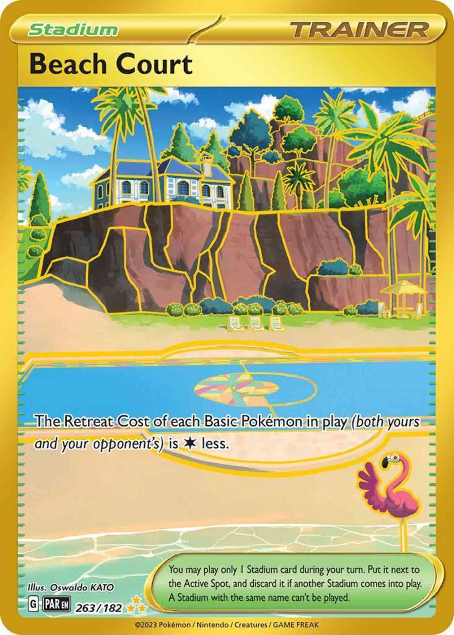 Beach Court - 263/182 - Hyper Rare [sv04-263] [Secret]