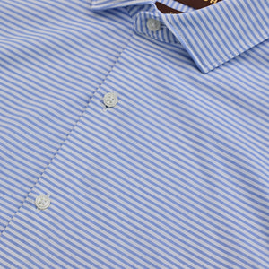 Light Blue Stripes Stretch Shirt