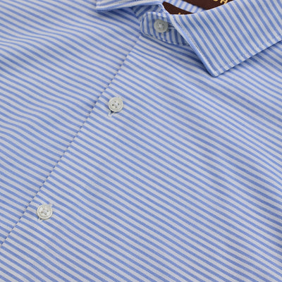 Light Blue Stripes Stretch Shirt