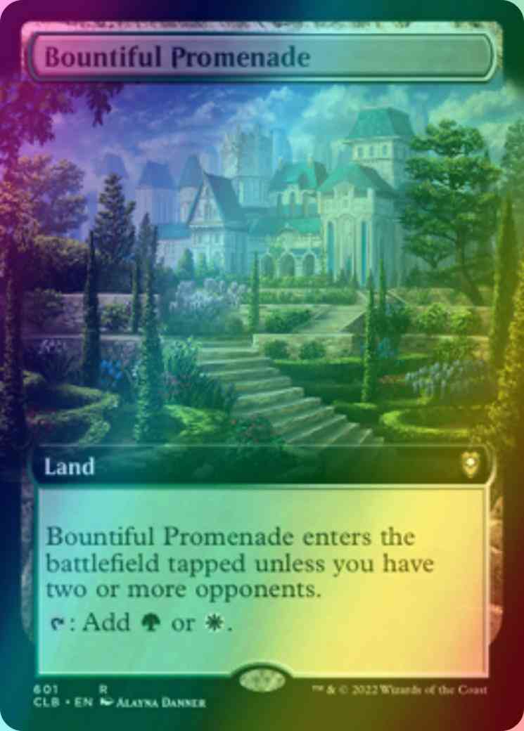 Bountiful Promenade [601] [Extended Art] [Commander Legends: Battle for Baldur's Gate] [Foil]