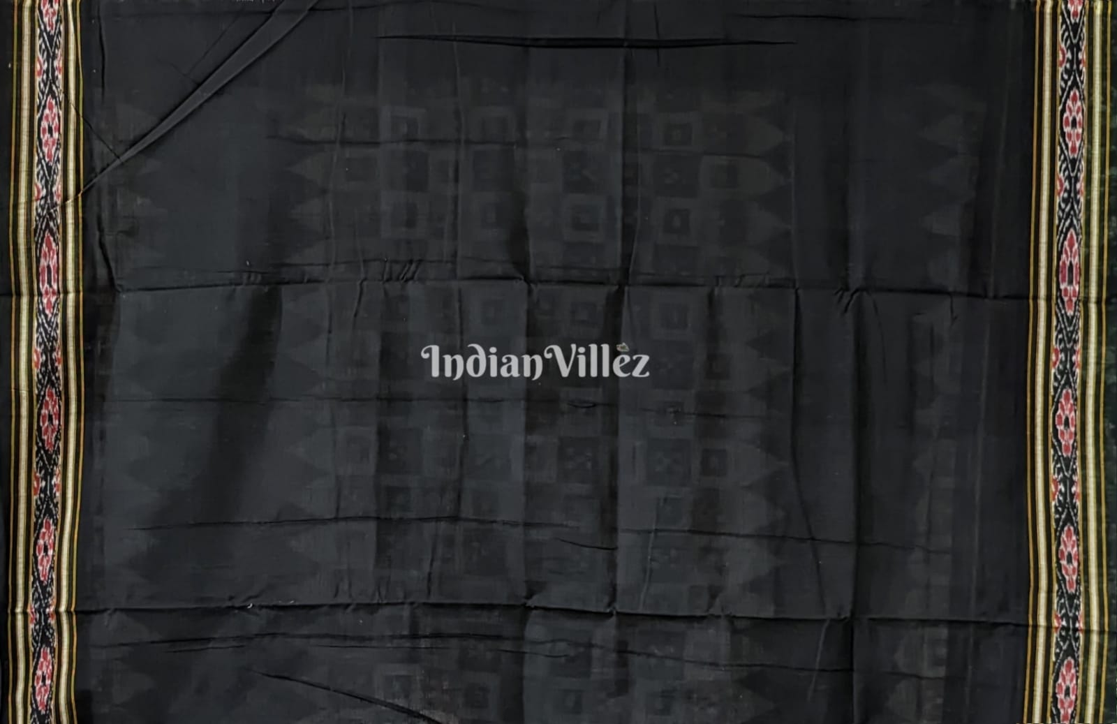 Grey Odisha Ikat Sambalpuri Cotton Saree