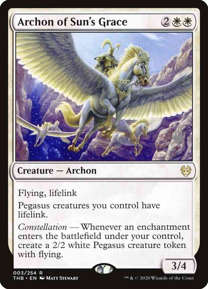 Archon of Sun's Grace [3p] [Promo Pack] [Theros Beyond Death Promos] [Foil]