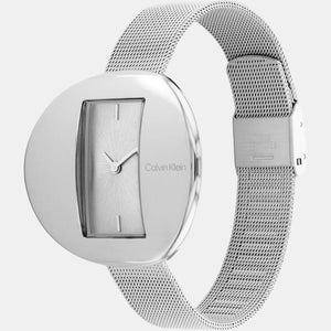 Circular Women Quartz Silver Dial Analog Stainless Steel Watch 25200016