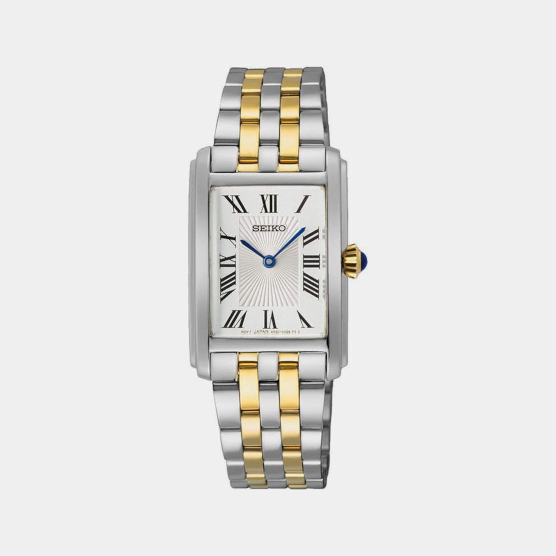 Dress Women Quartz White Dial Analog Stainless Steel Watch SWR087P1