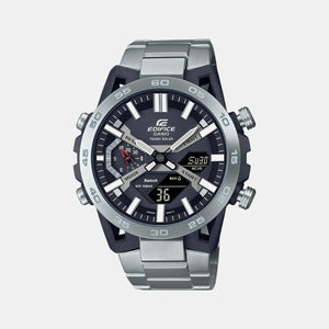 Edifice Men Quartz Black Dial Analog-Digital Stainless Steel Watch ED564