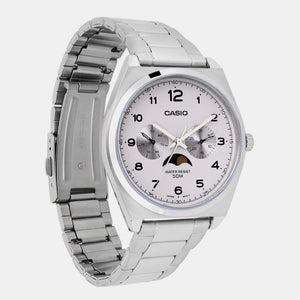 Enticer Men Quartz White Dial Chronograph Stainless Steel Watch A2176