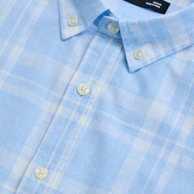 Light Blue Checks Oxford Shirt