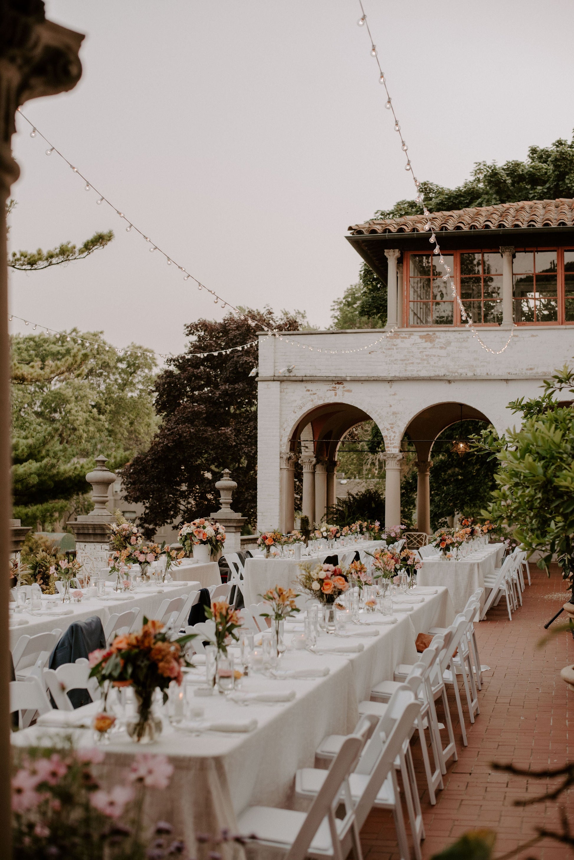 A Romantic Museum Wedding with Bright DIY Flowers