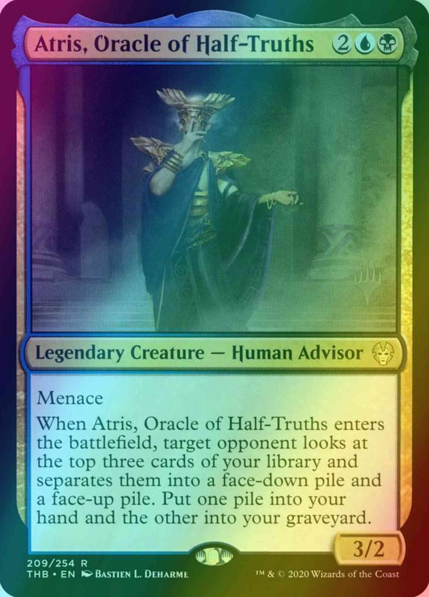 Atris, Oracle of Half-Truths [209p] [Promo Pack] [Theros Beyond Death Promos] [Foil]
