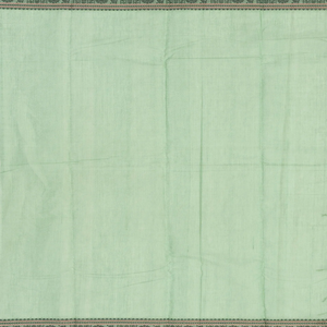 Shadow Green Handloom Kanchi Cotton Saree With Checks & Star Motifs