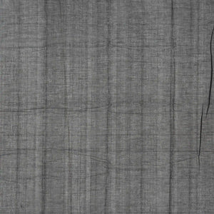 Black Handloom Kanchi Cotton Saree With Checks