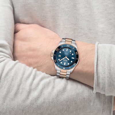 Ace Men Quartz Blue Dial Analog Stainless Steel Watch 1514012