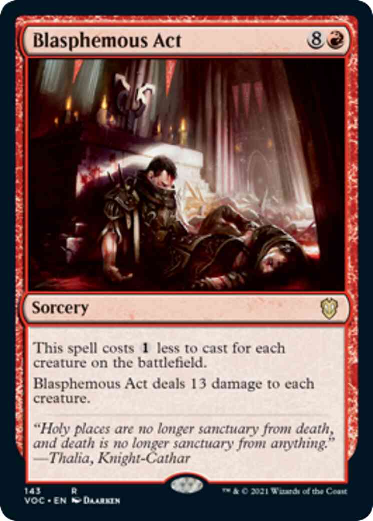 Blasphemous Act [143] [Innistrad: Crimson Vow: Commander] [Non-Foil]