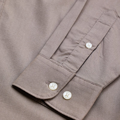 Hazelnut Solid Oxford Shirt